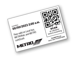 RideMETRO ticket graphic